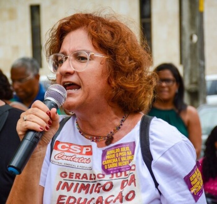 PSTU/ Divulgação (Cláudia Ribeiro é a candidata do PSTU à prefeitura do Recife) PSTU/ Divulgação (Cláudia Ribeiro é a candidata do PSTU à prefeitura do Recife)
