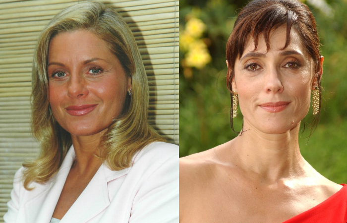 Vera Fischer e Christiane Torloni: Helenas atualmente no ar em reprises. A primeira, em Laos de Famlia; a segunda, em Mulheres Apaixonadas. (Fotos: Globo/Roberto Steinberger e Renato Rocha Miranda.)