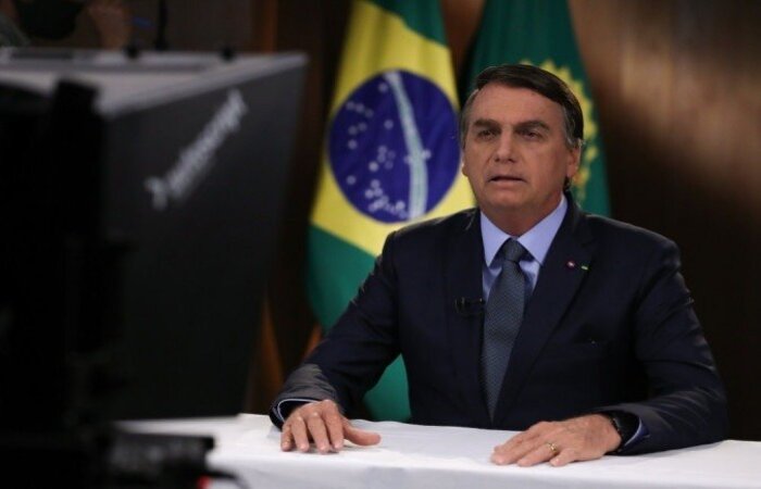 Ao falar na 75ª edição da Assembleia-Geral das Nações Unidas, presidente diz que imprensa "politizou o vírus, disseminando o pânico entre a população" (Foto: Marcos Corrêa/PR) Ao falar na 75ª edição da Assembleia-Geral das Nações Unidas, presidente diz que imprensa "politizou o vírus, disseminando o pânico entre a população" (Foto: Marcos Corrêa/PR)