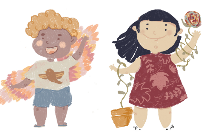 O livro reúne dois poemas inéditos Eu, Passarinho e o homônimo Flor mágica. (Ilustrações: Rafaella D%u2019Oliveira) O livro reúne dois poemas inéditos Eu, Passarinho e o homônimo Flor mágica. (Ilustrações: Rafaella D%u2019Oliveira)
