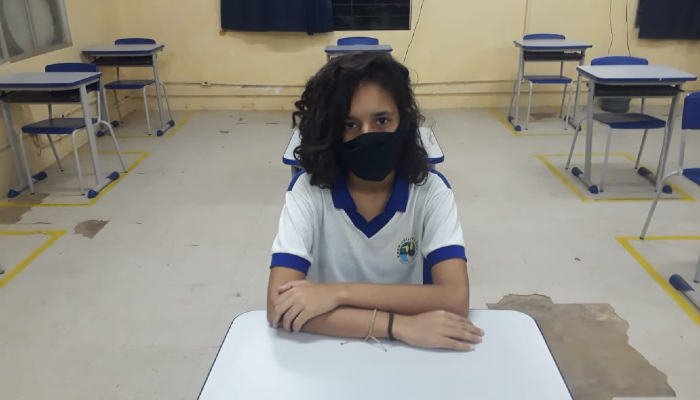 Kelly Soares, 18 anos, disse que se sentiu segura na escola. (Foto: Arquivo Pessoal)