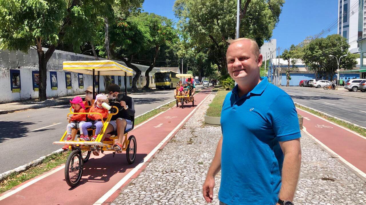  (O guarda municipal Fabiano Ferraz  um dos entusiastas. Foto: Ivaldo Reges/Divulgao)