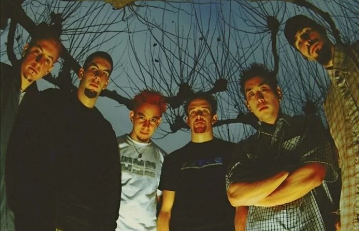 Integrantes do Linkin Park no incio da carreira (Foto:  Brad Miller/Divulgao)