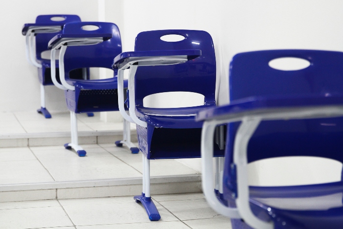 Escolas investiram na readaptao para retomar as atividades.  (Foto: Bruna Costa/Esp. DP)