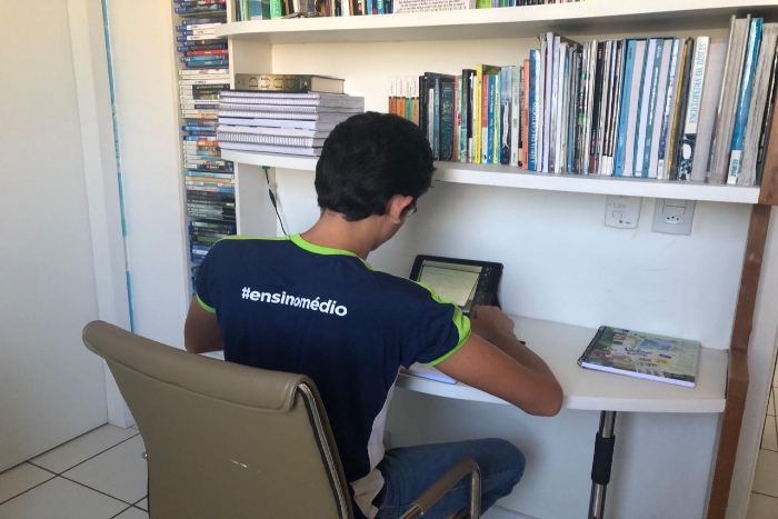 Henrique estava pronto para a retomada, mas continua no ensino a distância. (Foto: Arquivo Pessoal) Henrique estava pronto para a retomada, mas continua no ensino a distância. (Foto: Arquivo Pessoal)