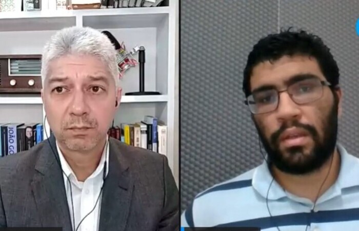Victor Assis foi entrevistado pelo jornalista Rhaldney Santos.  (Foto: Youtube/Reproduo)
