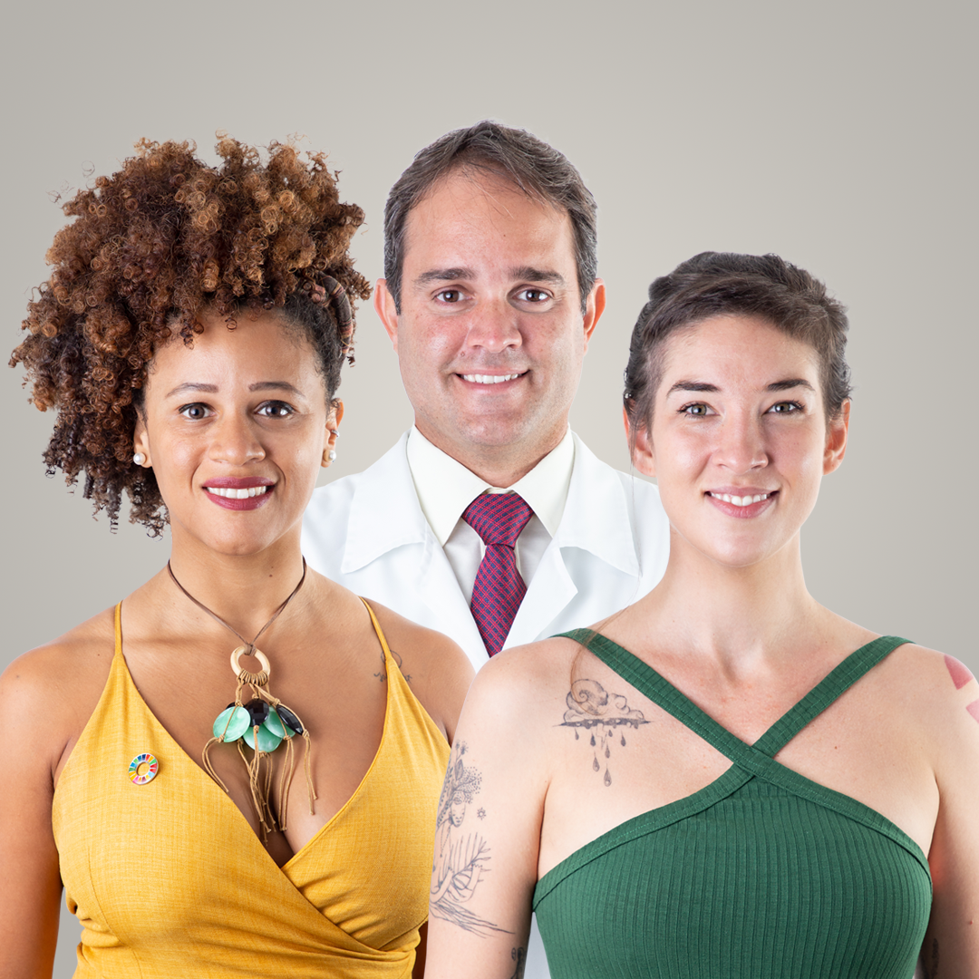 Chapa Ativistas composta por Sylvia Siqueira (E), Bruna Albuquerque (D) e Rodrigo Patriota (C) (Foto: Divulgação) Chapa Ativistas composta por Sylvia Siqueira (E), Bruna Albuquerque (D) e Rodrigo Patriota (C) (Foto: Divulgação)
