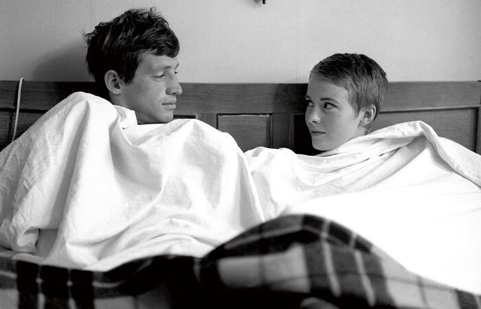 Jean-Paul Belmondo e Jean Seberg. (Foto: Reproduo)