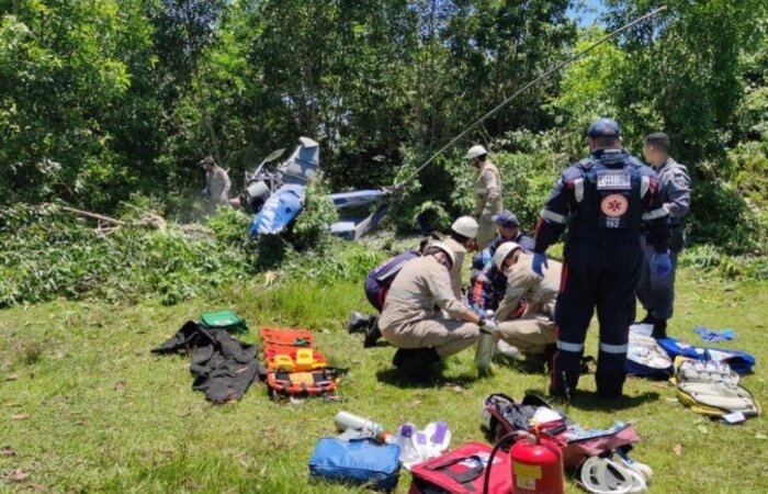 (Foto: Reprodução/Corpo de Bombeiros do Espírito Santo) (Foto: Reprodução/Corpo de Bombeiros do Espírito Santo)
