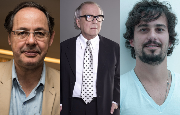 Economista, filósofo e escritor Giannetti e os publicitários Washington Olivetto e Guga Kertz (Foto: Divulgação) Economista, filósofo e escritor Giannetti e os publicitários Washington Olivetto e Guga Kertz (Foto: Divulgação)