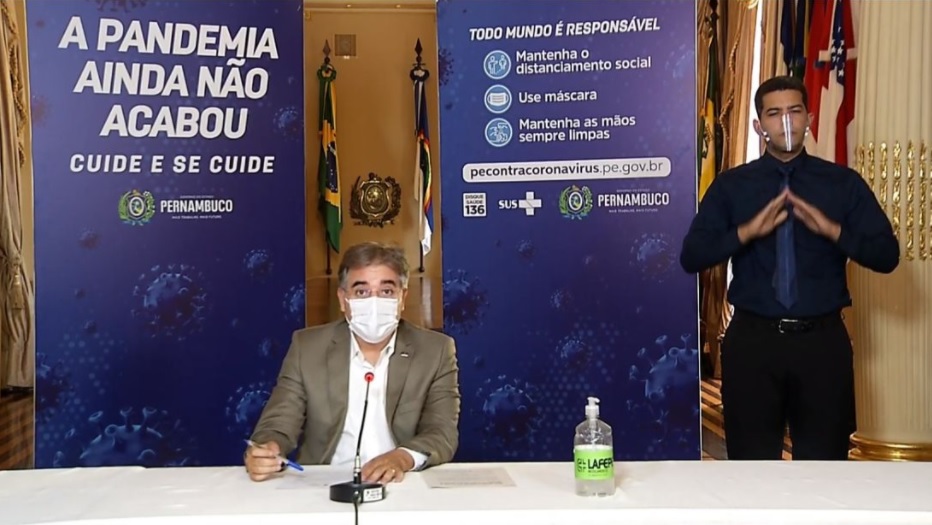 Anúncio foi feito durante coletiva de imprensa, com o secretário Marcelo Barros (Reprodução/YouTube)