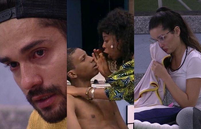 Acrebiano, Lucas Penteado com Lumena e Juliette (Foto: TV Globo/Reprodução) Acrebiano, Lucas Penteado com Lumena e Juliette (Foto: TV Globo/Reprodução)