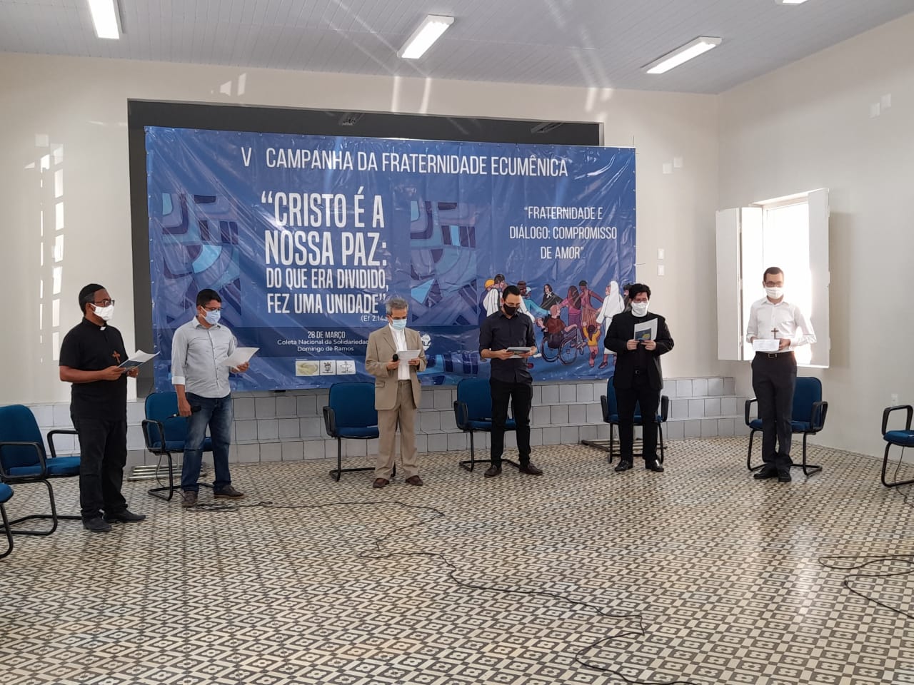 Encontro ecumênico, no Recife, foi realizado na sede da CNBB, contando com transmissão virtual (Foto: AOR/Divulgação) Encontro ecumênico, no Recife, foi realizado na sede da CNBB, contando com transmissão virtual (Foto: AOR/Divulgação)
