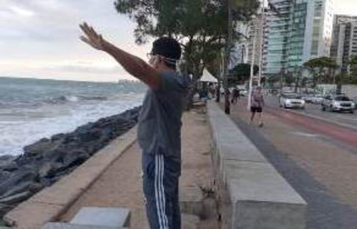 Gilberto pediu para conhecer a praia de Boa Viagem
(Foto: Divulgação) Gilberto pediu para conhecer a praia de Boa Viagem
(Foto: Divulgação)