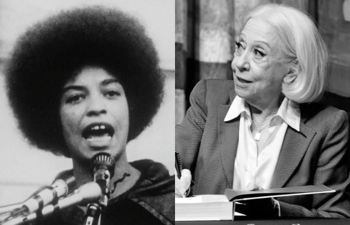 Filme sobre Angela Davis, de Yolande du Luart (1971), ser exibido, e Maeve Jinkings conversa com Fernanda Montenegro (Foto: Divulgao e Instagram/Reproduo)