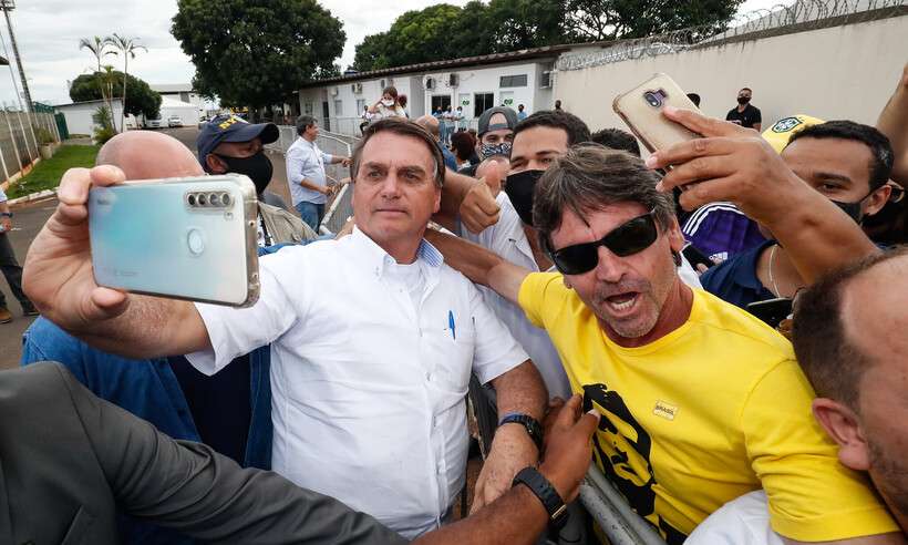  (Bolsonaro em Cruzeiro dos Peixotos, distrito de Uberlandia, cidade do Tringulo Mineiro. Foto: Alan Santos/Presidncia da Repblica)