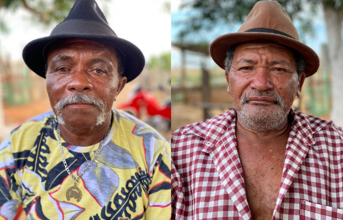Os mestres Borges Lucas e Reginaldo Cipriano apresentam seus tradicionais cocos de roda (Fotos: Divulgação) Os mestres Borges Lucas e Reginaldo Cipriano apresentam seus tradicionais cocos de roda (Fotos: Divulgação)