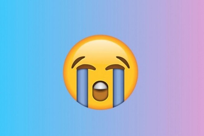  (O emoji mais publicado, no incio de 2021, no Twitter foi o emoji que mostra um rosto chorando escandalosamente, segundo a Emojipedia. Foto: Reproduo)