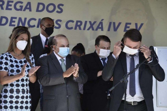 (Mandatário repetiu defesa pelo tratamento precoce, que comprovadamente não atua contra o vírus, e anunciou viagem a Chapecó (SC). Foto: Minervino Junior/CB/D.A Press) (Mandatário repetiu defesa pelo tratamento precoce, que comprovadamente não atua contra o vírus, e anunciou viagem a Chapecó (SC). Foto: Minervino Junior/CB/D.A Press)