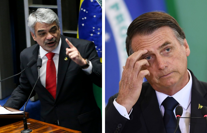 (Publicações feitas no Twitter por perfis inautênticos com hashtags de apoio a Bolsonaro cresceram 3.441% entre fevereiro e março. Fotos: Marcelo Camargo/Agência Brasil e Evaristo Sá/AFP) (Publicações feitas no Twitter por perfis inautênticos com hashtags de apoio a Bolsonaro cresceram 3.441% entre fevereiro e março. Fotos: Marcelo Camargo/Agência Brasil e Evaristo Sá/AFP)
