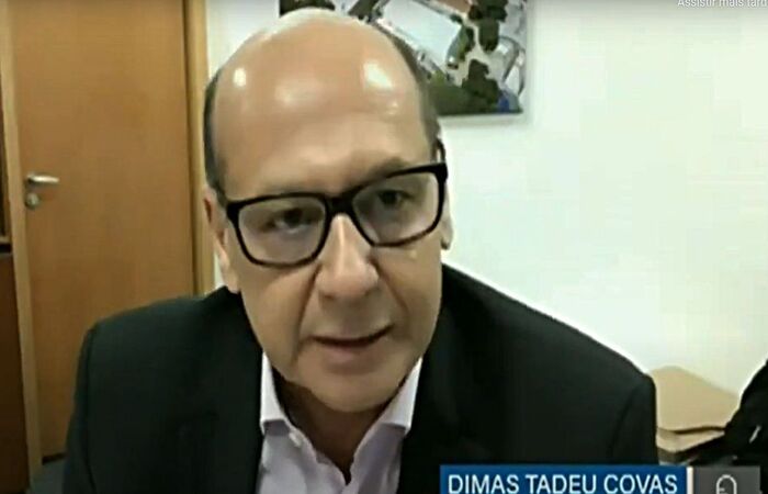 Dimas Covas falou em audiência pública na Comissão Permanente da Covid (Reprodução/Youtube TV Senado) Dimas Covas falou em audiência pública na Comissão Permanente da Covid (Reprodução/Youtube TV Senado)