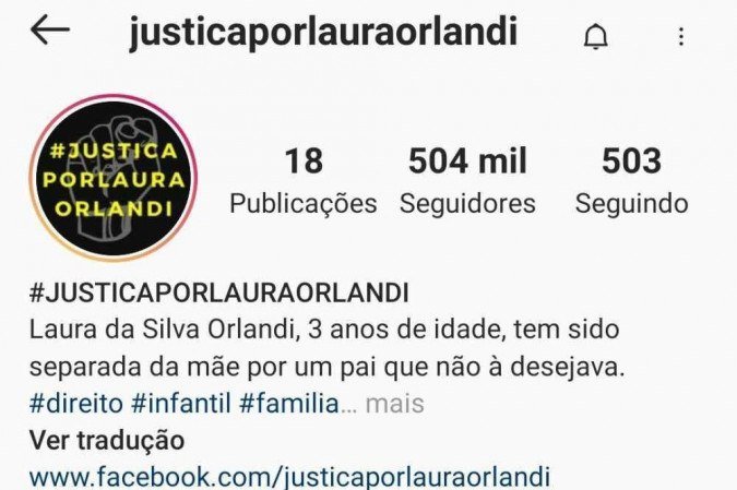 (Mãe de Laura Orlandi pede justiça por filha vítima de abuso sexual e maus-tratos em Santa Catarina. Foto: Reprodução/Instagram) (Mãe de Laura Orlandi pede justiça por filha vítima de abuso sexual e maus-tratos em Santa Catarina. Foto: Reprodução/Instagram)