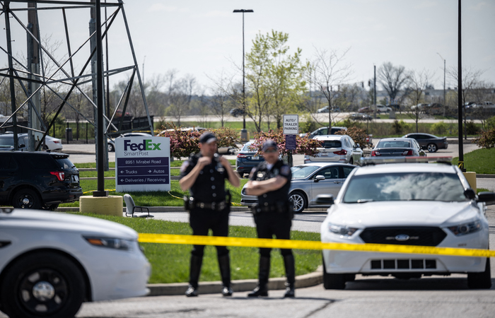 O crime ocorreu uma semana após o presidente Joe Biden ter classificado a violência com armas de fogo no país de "vergonha nacional" (JON CHERRY / GETTY IMAGES NORTH AMERICA / GETTY IMAGES VIA AFP) O crime ocorreu uma semana após o presidente Joe Biden ter classificado a violência com armas de fogo no país de "vergonha nacional" (JON CHERRY / GETTY IMAGES NORTH AMERICA / GETTY IMAGES VIA AFP)