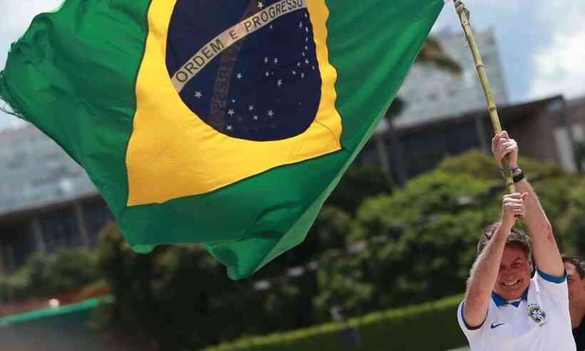 Bolsonaro em manifestação de março/2021 (Foto: Agência Brasil)
