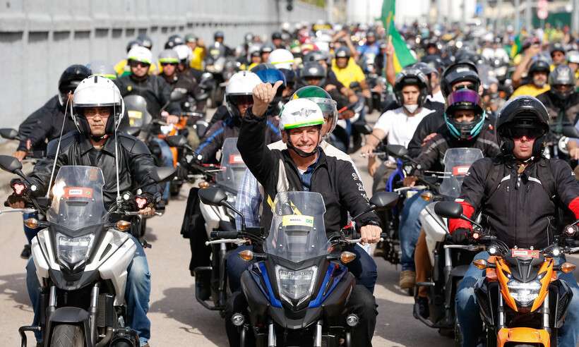 (Bolsonaro durante passeio de moto no Rio de Janeiro, em 23 de maio deste ano. Foto: Alan Santos/Presidência da República) (Bolsonaro durante passeio de moto no Rio de Janeiro, em 23 de maio deste ano. Foto: Alan Santos/Presidência da República)