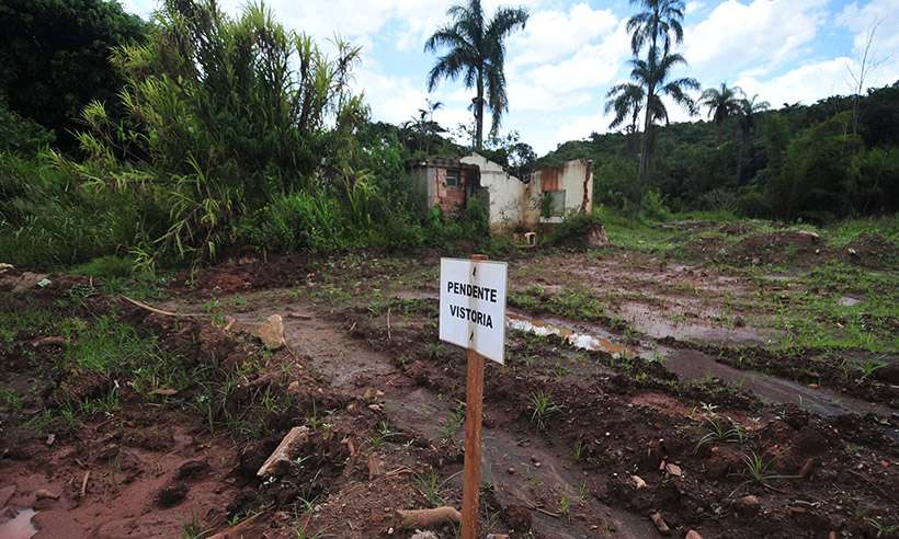 (Área atingida pelo rompimento da barragem em Brumadinho ainda com muita lama dois anos depois. Foto: Alexandre Guzanshe/EM/D.A Press ) (Área atingida pelo rompimento da barragem em Brumadinho ainda com muita lama dois anos depois. Foto: Alexandre Guzanshe/EM/D.A Press )