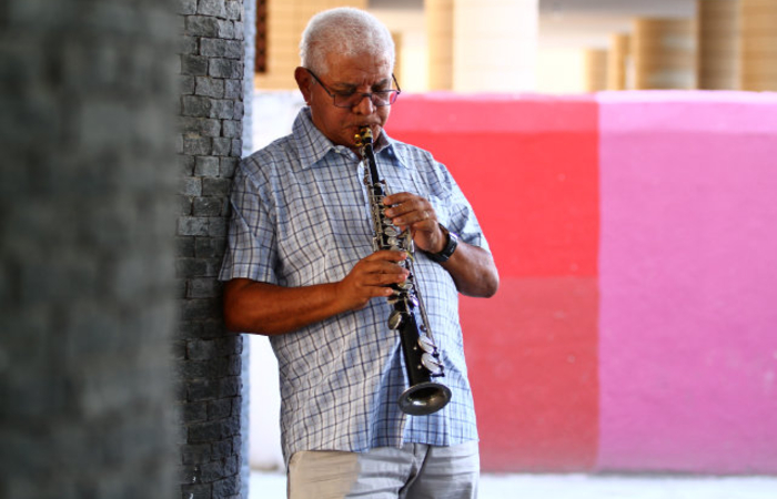 Maestro Duda  o homenageado da primeira edio (Foto: Paulo Paiva/DP)