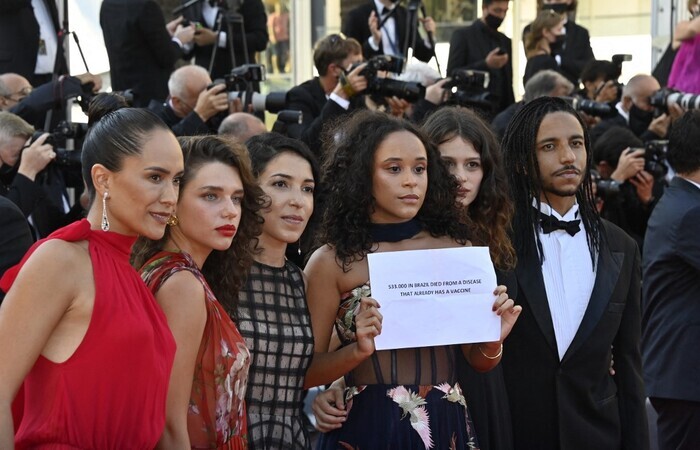 O filme de Anita Rocha da Silveira representa o Brasil na Quinzena dos Realizadores de Cannes (Foto: John Macdougall/AFP) O filme de Anita Rocha da Silveira representa o Brasil na Quinzena dos Realizadores de Cannes (Foto: John Macdougall/AFP)