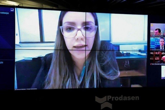 (Presidente do STF negou pedido de Emanuela Medrades de não comparecer à CPI. O depoimento estava marcado para esta terça-feira (13). Foto: Agência Senado
) (Presidente do STF negou pedido de Emanuela Medrades de não comparecer à CPI. O depoimento estava marcado para esta terça-feira (13). Foto: Agência Senado
)