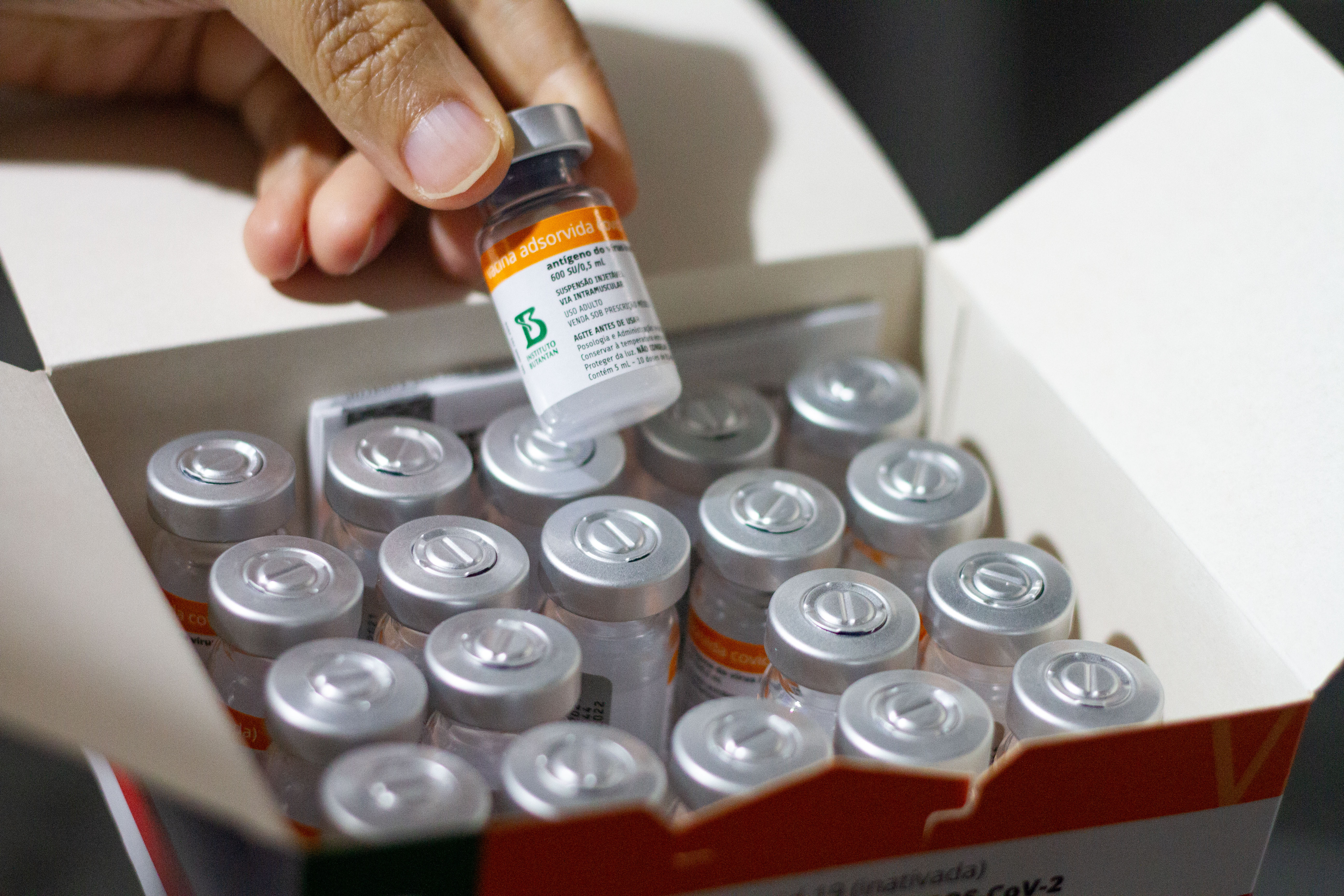 Neste domingo (1), foram entregues as 318.330 doses de vacinas contra a Covid-19. ( Miva Filho/SES) Neste domingo (1), foram entregues as 318.330 doses de vacinas contra a Covid-19. ( Miva Filho/SES)
