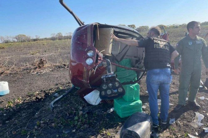 (Droga apreendida em aeronave. Foto: Ciopaer/Divulgação) (Droga apreendida em aeronave. Foto: Ciopaer/Divulgação)