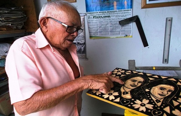 Jos Costa Leite tinha mais de 70 anos em trabalhos com xilogravura, cordel e poesia (Jaqueline Silva/Secult-PE)