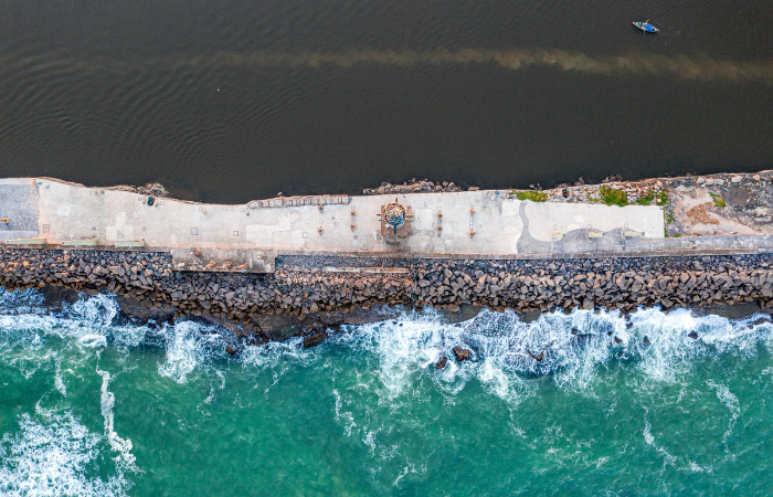 Alm da cmera, um drone foi usado para conseguir certas perspectivas (Foto: Breno Pessoa/Divulgao)