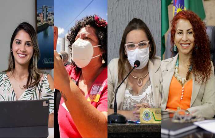 Vereadoras de municípios pernambucanos atuam pelo fim da violência contra as mulheres nas Câmaras Municipais (Foto 1: Divulgação, Foto 2: Tom Cabral, Foto 3: Divulgação, Foto 4: Diego Figueiredo) Vereadoras de municípios pernambucanos atuam pelo fim da violência contra as mulheres nas Câmaras Municipais (Foto 1: Divulgação, Foto 2: Tom Cabral, Foto 3: Divulgação, Foto 4: Diego Figueiredo)