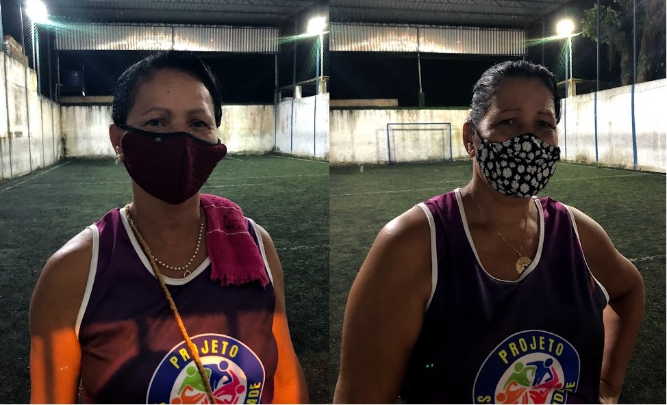 Edna e Agineide relatam a melhora da saúde depois da prática de atividade física. (Fabson Gabriel/DP) Edna e Agineide relatam a melhora da saúde depois da prática de atividade física. (Fabson Gabriel/DP)