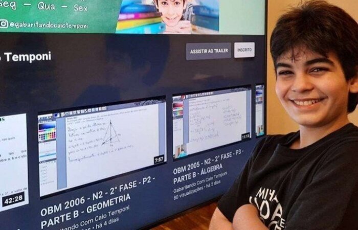 O garoto de 13 anos é fluente em inglês (Foto: Arquivo pessoal) O garoto de 13 anos é fluente em inglês (Foto: Arquivo pessoal)