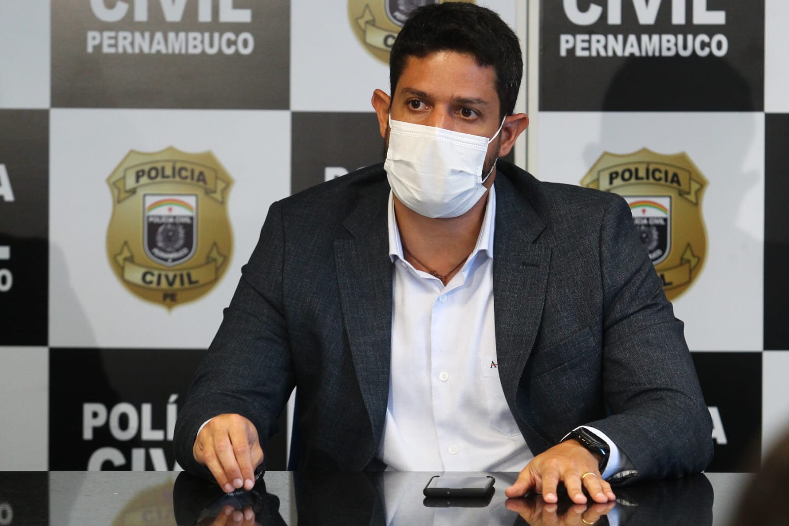 Delegado Felipe Monteiro, da 7 Circunscrio de Boa Viagem (Foto: Sandy James/Esp.DP)