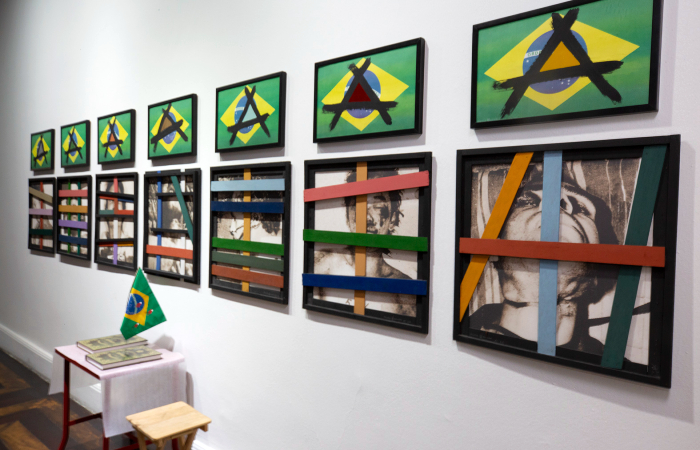 Obra do recifense Silvio Hansen, que faleceu em 2020, faz crítica ao regime militar (Foto: Roberta Guimarães/Divulgação) Obra do recifense Silvio Hansen, que faleceu em 2020, faz crítica ao regime militar (Foto: Roberta Guimarães/Divulgação)