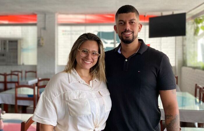 O casal Gian e Claudia criaram o novo empreendimento, após outras experiências na culinária caseira (Foto: Divulgação) O casal Gian e Claudia criaram o novo empreendimento, após outras experiências na culinária caseira (Foto: Divulgação)