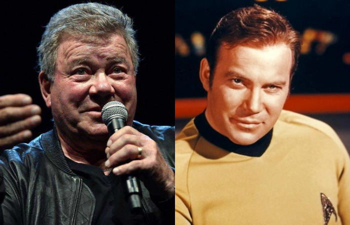 O ator William Shatner vai se tornar a pessoa mais velha a ir ao espaço, com 90 anos (Foto: Josh Edelson/AFP e CBS/Divulgação) O ator William Shatner vai se tornar a pessoa mais velha a ir ao espaço, com 90 anos (Foto: Josh Edelson/AFP e CBS/Divulgação)