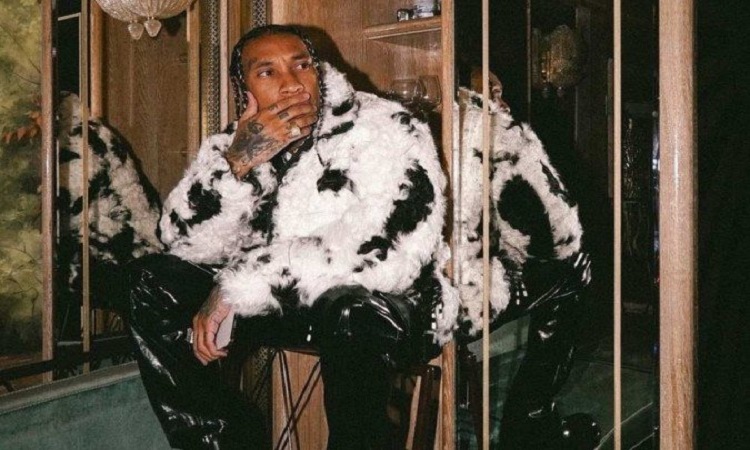Camaryn Swanson, ex-namorada do artista, compartilhou fotos mostrando as marcas de agresses (Tyga/Instagram/Reproduo)
