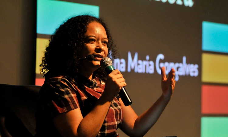 O lanamento conta com o encontro online reunindo o filsofo Eduardo Oliveira, a escritora Ana Maria Gonalves (foto), a filsofa Sueli Carneiro e o msico Tigan Santana (Christina Rufatto/Divulgao)