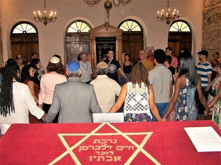 Último encontro presencial do Fórum Diálogos, em janeiro de 2020, na Sinagoga Kahal Zur Israel, para celebração do Dia Mundial das Religiões e do Dia Nacional de Combate à Intolerância Religiosa. (Divulgação)
