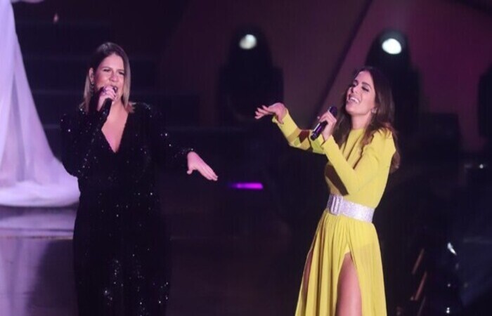 Juntas, as cantoras lançaram a parceria "Some Que Ele Vem Atrás" em 2019 (Divulgação/Multishow) Juntas, as cantoras lançaram a parceria "Some Que Ele Vem Atrás" em 2019 (Divulgação/Multishow)