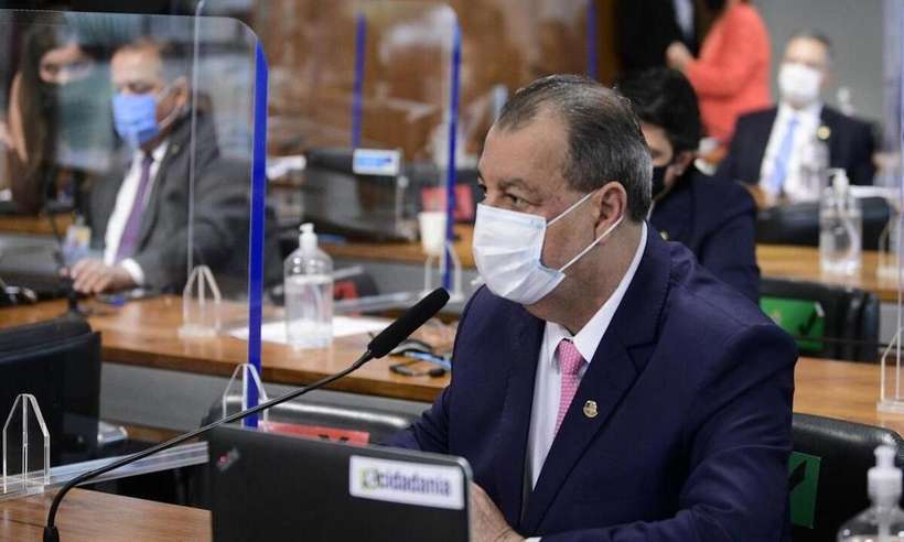  (Omar Aziz participou da inquirio a Andr Mendona. Foto: Pedro Frana/Agncia Senado)