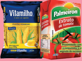  (Extrato de tomate Palmeiron e farinha de milho Vitamilho lideram preferência dos consumidores. Foto: Divulgação)